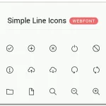 Font Simple Line Icons